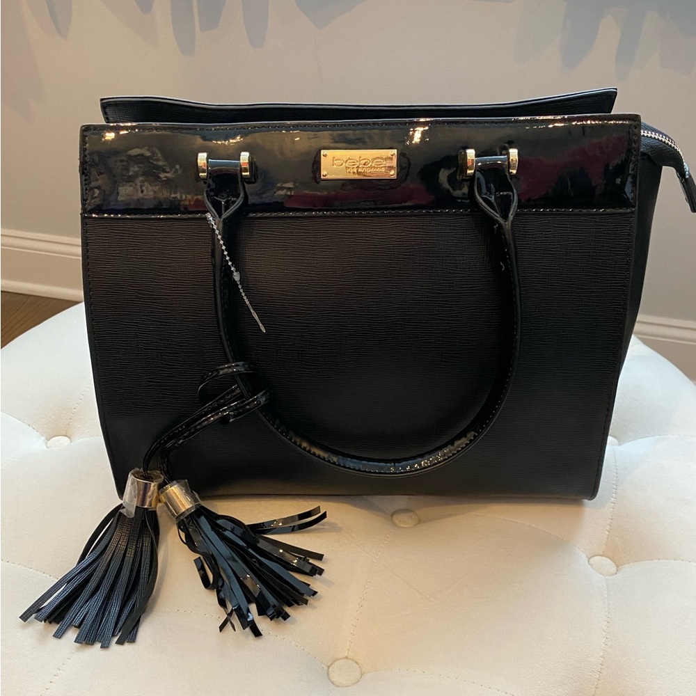 BEBE 🆕BLACK SATCHEL/CROSSBODY WITH BAG